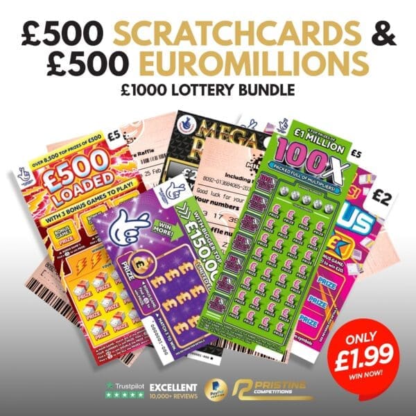 £500 Scratch Cards & £500 EuroMillions Bundle #120