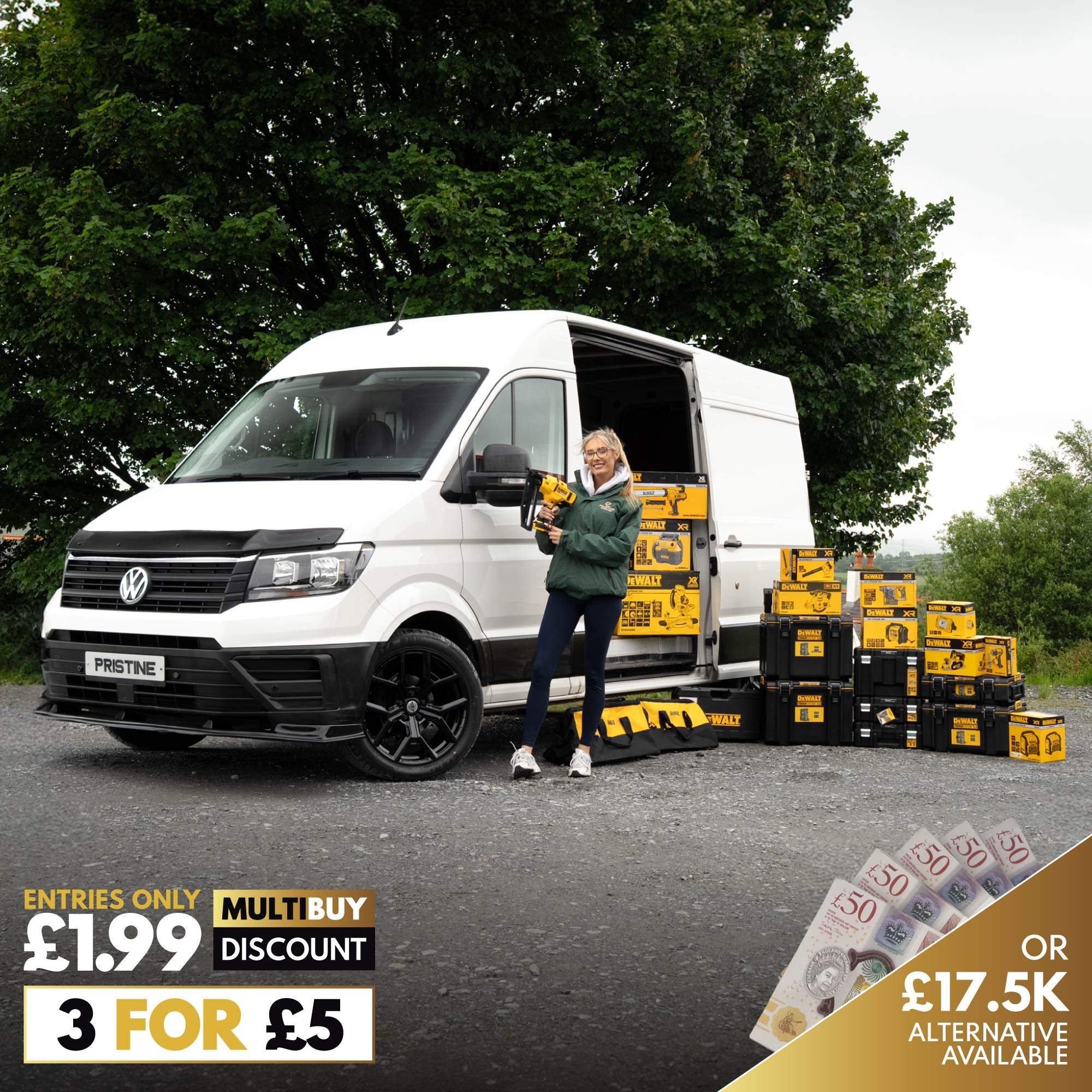 2019 Volkswagen Crafter MWB & 30 Piece Dewalt XR Kit