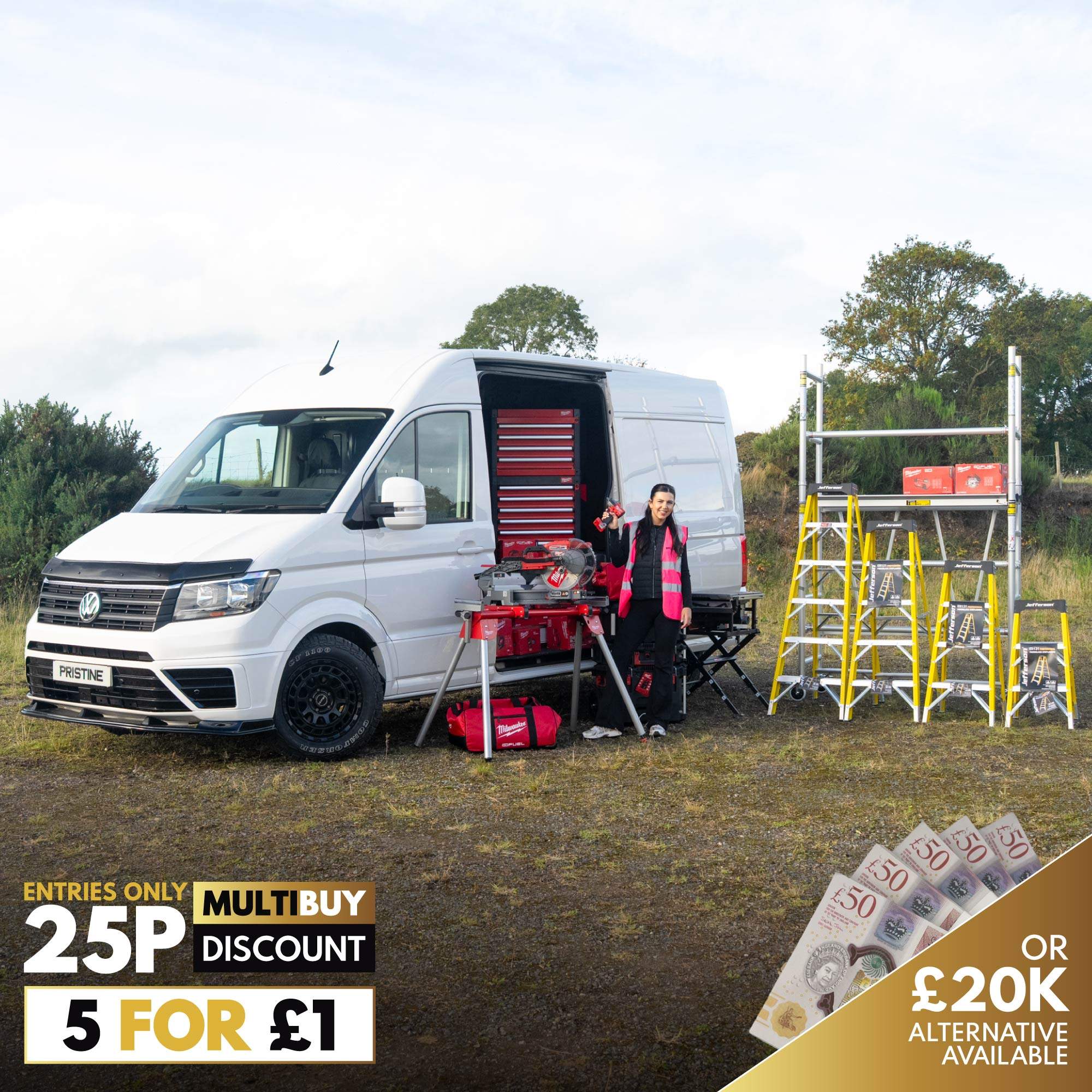 Volkswagen Crafter & 30pc Milwaukee Bundle